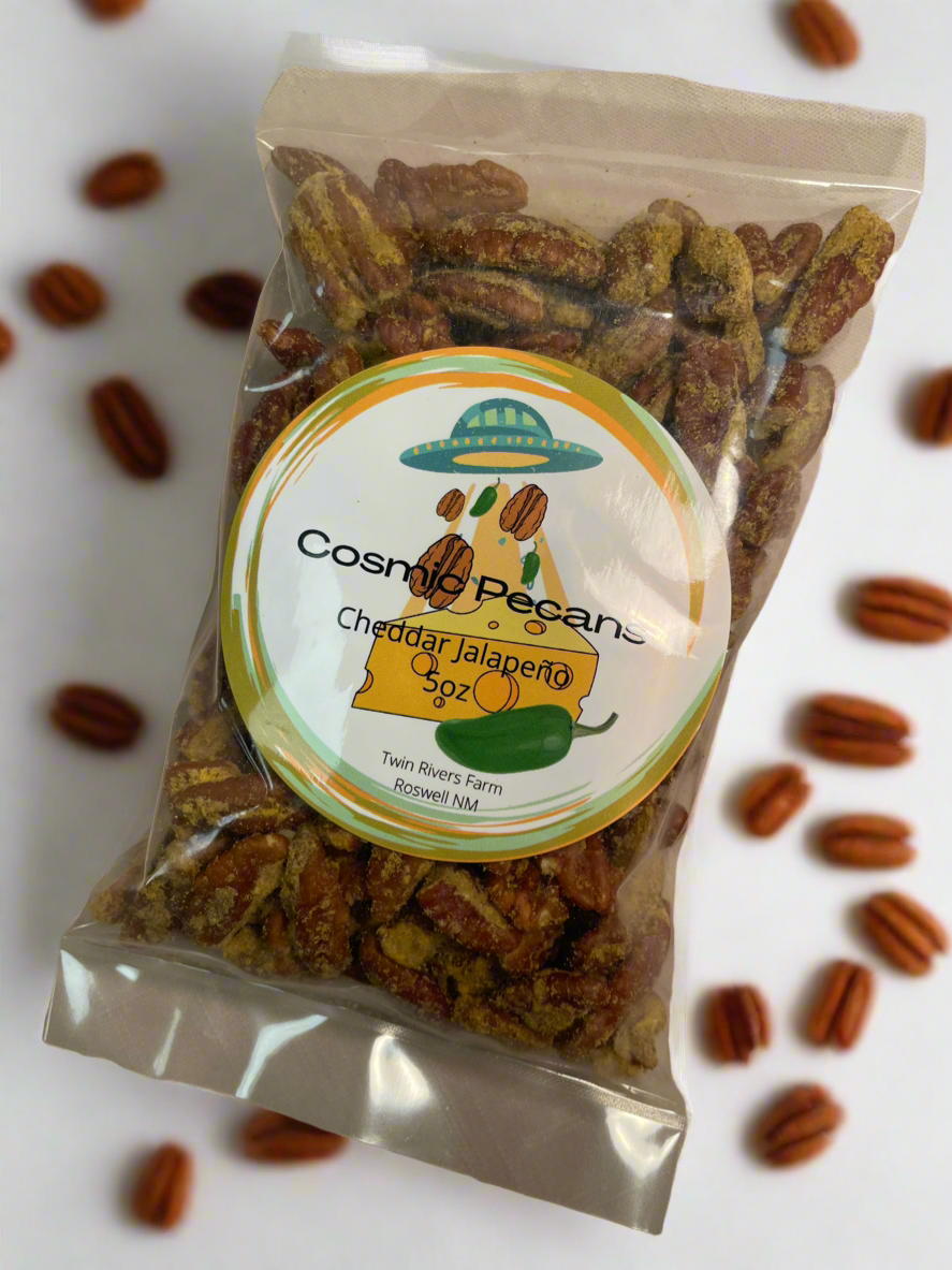 Cheddar Jalapeño Seasoned Cosmic Pecans