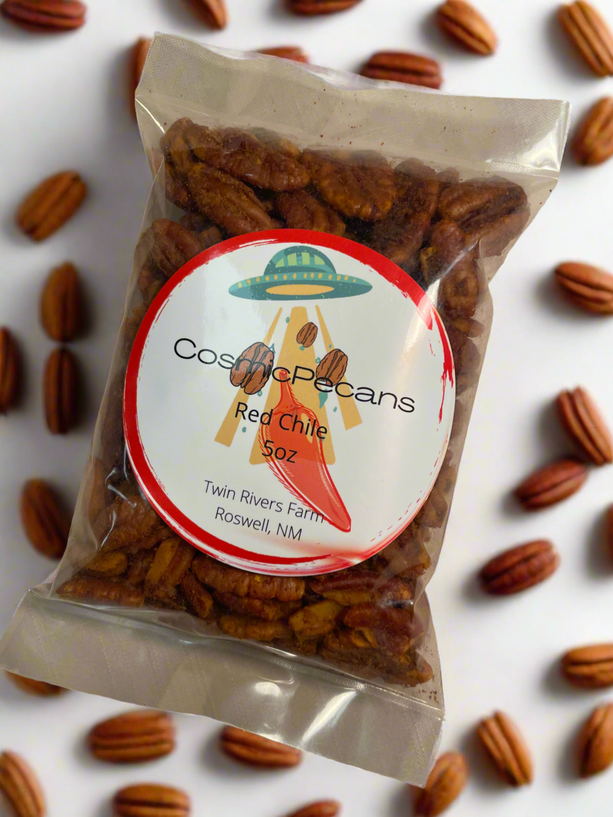 New Mexico Red Chile Seasoned Cosmic Pecans
