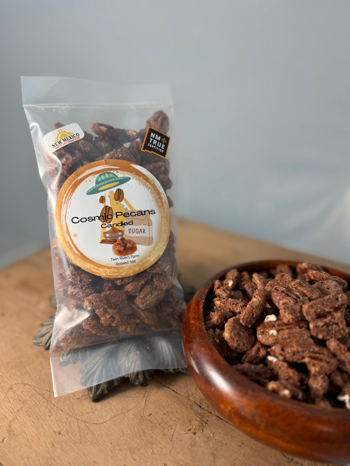 Cosmic Candied Pecans